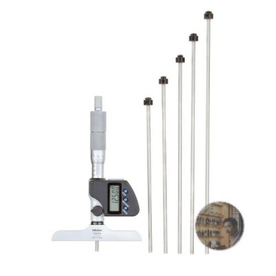 Mitutoyo Digimatic Depth Micrometer DMC100150MB Interchangeable Rods 0-150mm
