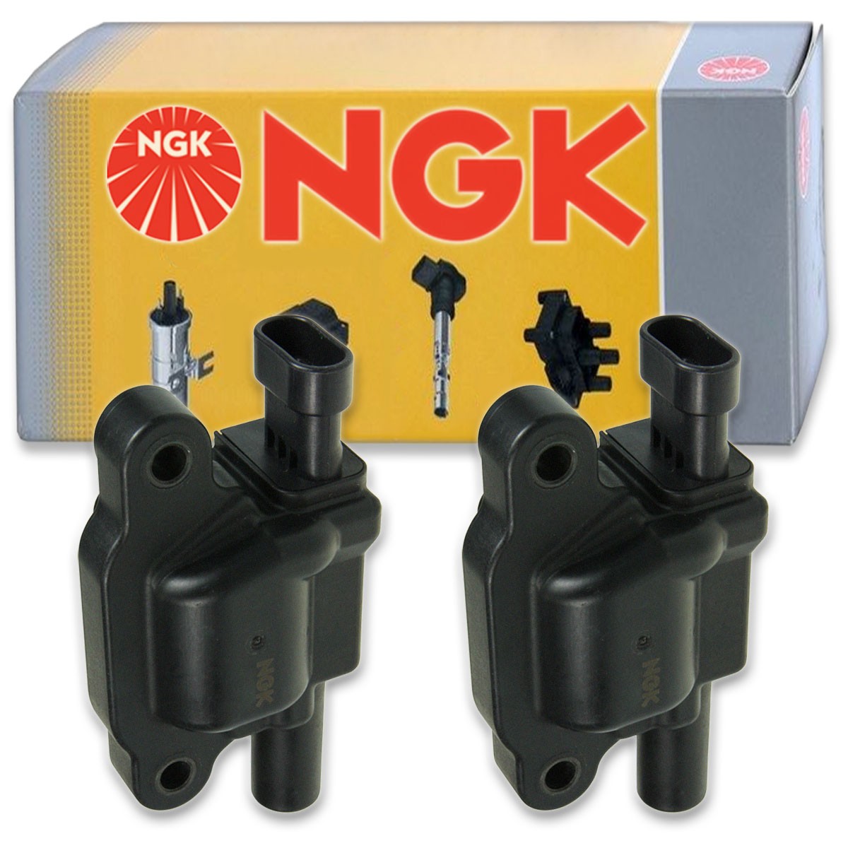 2 pc NGK 48713 U5132 Ignition Coils for UF413T UF413 UF-413 IC533 E893 D513A pi
