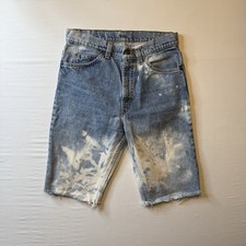 Vintage Levis 509 Orange Tab Shorts 31 Distressed Cut Off Denim Made USA 80s
