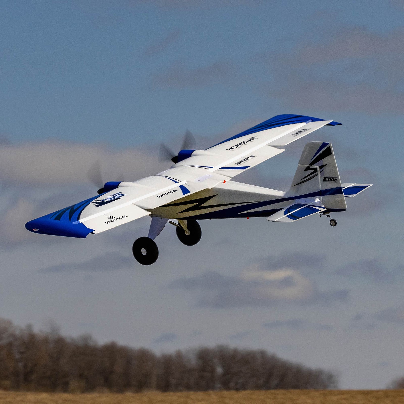 E-flite RC Airplane Twin Timber 1.6m BNF Basic   with AS3X and SAFE Select