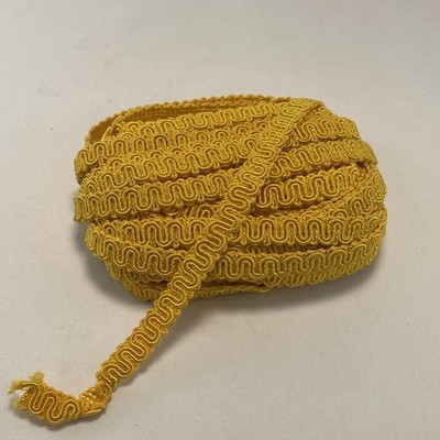 Vintage Conso French Braid Chinese Gimp 1/2'' Trim Gold Color 11 Yds Lamp Shade