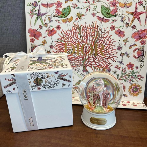 Christian Dior Greeting Gift Seahorse Snow Globe VIP with original Box UNUSED - Picture 19 of 24