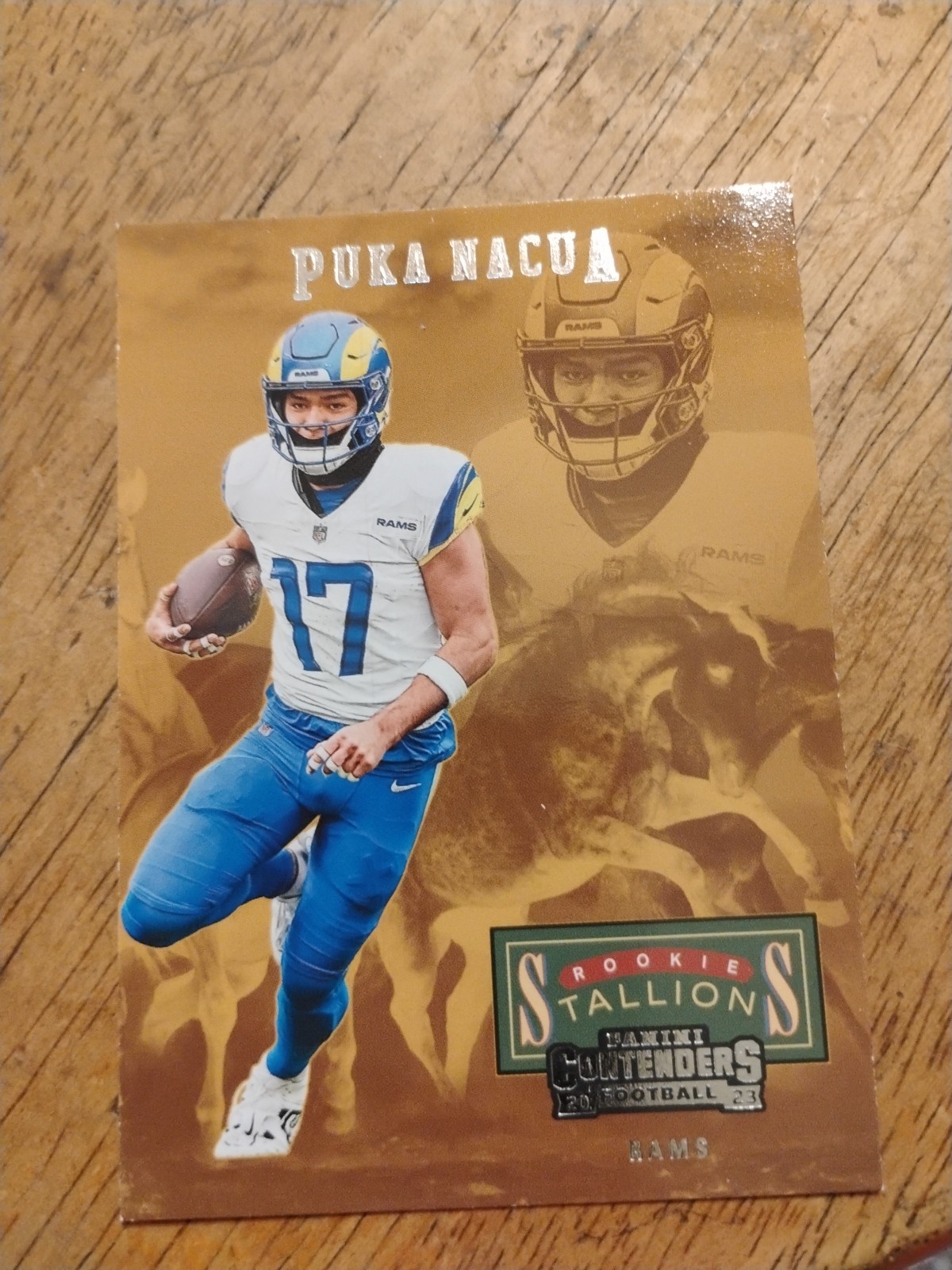 2023 Panini Contenders - Rookie Stallions Puka Nacua #19 Red (RC)