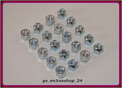 20 Radmuttern für Stahlfelgen Ford Mondeo C - Max  Kuga usw. M12 x 1,5 NEU .