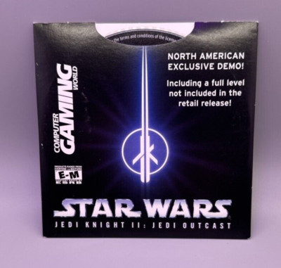 Star Wars Jedi Knight II: Jedi Outcast Demo Disc PC CD ROM #216 July 2002