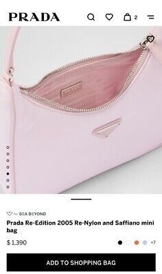 Prada Re-Edition 2005 Re-Nylon Mini Bag In Alabaster Pink | eBay Prada Re-Edition 2005 Re-Nylon Mini Bag In Alabaster Pink | eBay