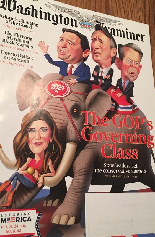Washington Examiner© Magazine Sept 20, 2022 GOP Governing Class- Desantis, Ducey