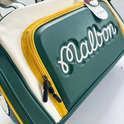 New Malbon Golf Tour Boston Bag Green Preserve Collection - Picture 2 of 5