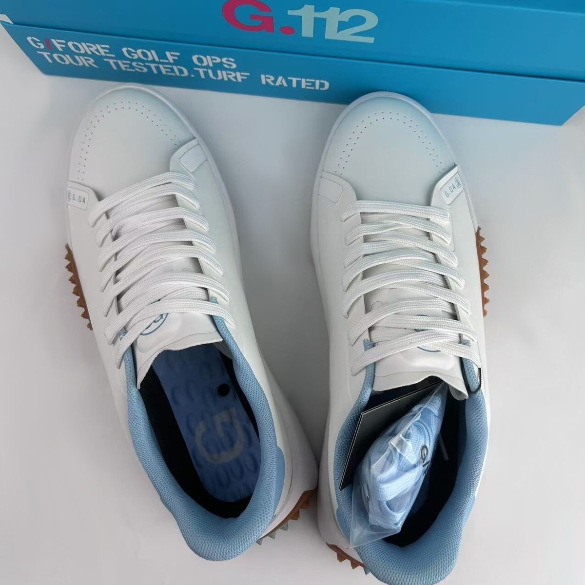 G/Fore G4 G.112 Men's Golf Sneakers Golf Shoes SNOW/BAJA Select