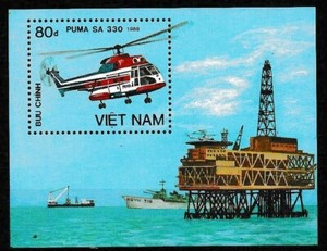 Vietnam 1989 Helicopters MS SC# 1956 MNH Mint/Never Hinged
