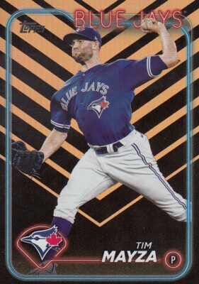 TIM MAYZA TOPPS UPDATE HALLOWEEN HOLIDAY FOIL PARALLEL BLUE JAYS #US203 2024 24