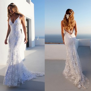 backless beach wedding dresses