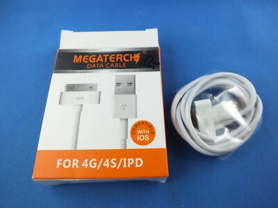 Original Megaterch Data Cable DATEN LADEKABEL f APPLE IPHONE 4S 4 3GS 3G-4G IPD