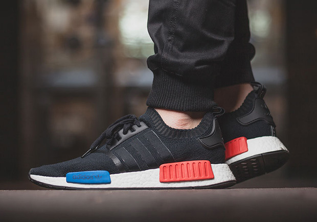 Adidas NMD R1 Runner PK Black/Blue-Red Size 14 eBay