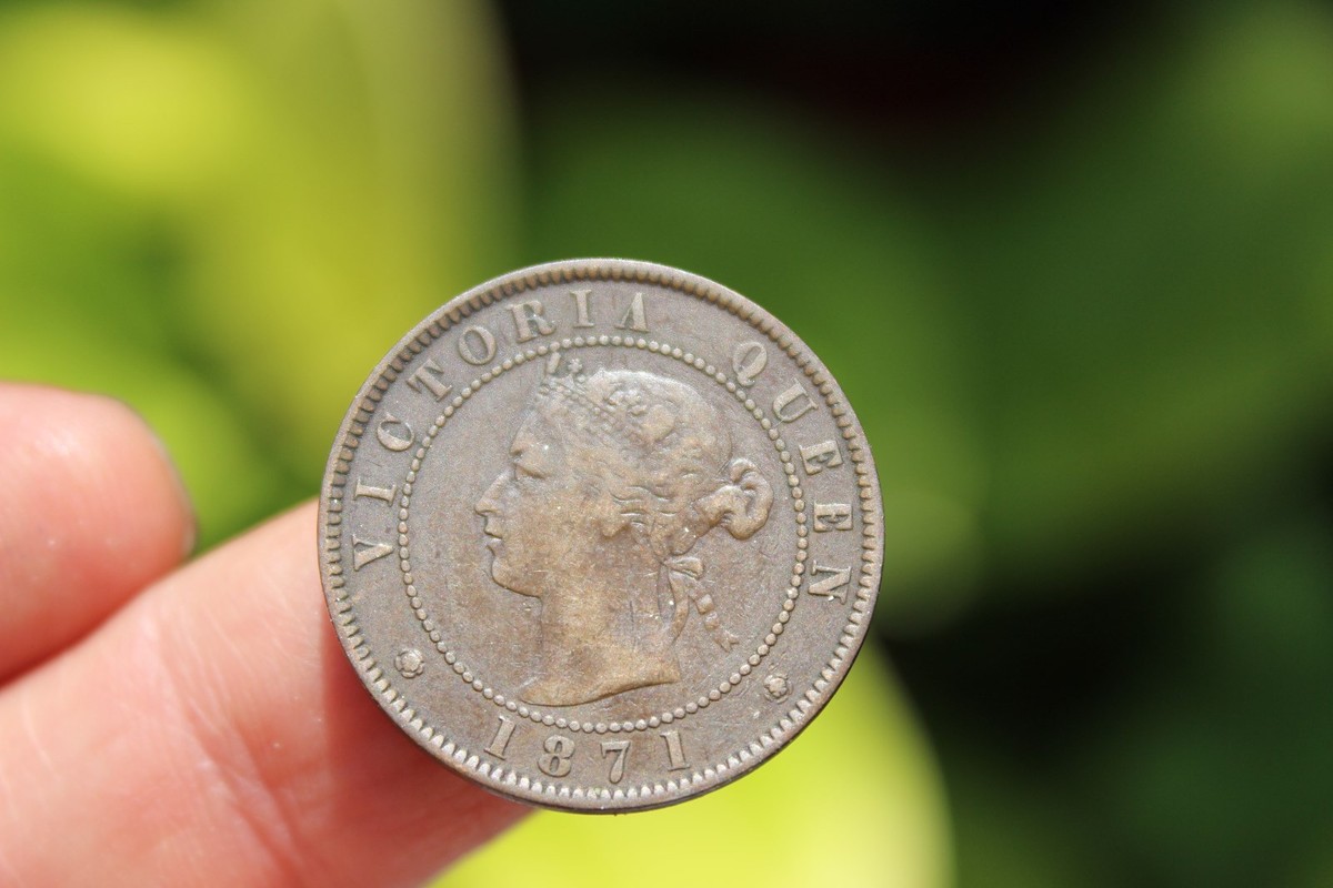 Canadian coin, One cent, Victoria Queen, Prince Edward Island, F