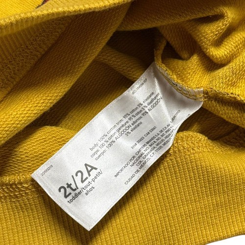 Carter's Yellow Cars Print Hooded Sweatshirt Road Casual Theme Toddler Size 2T - Picture 5 of 7