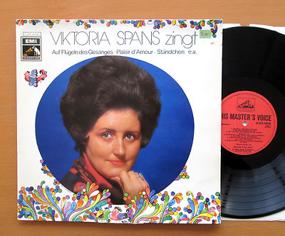 Viktoria Spans Zingt Schubert Falla Handel etc EMI 5C 053-24 540 EX/VG Holland