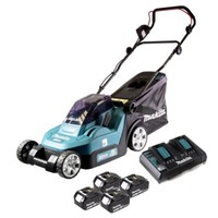 Makita Dlm 382 PM4 RasenmäHer 36 V (2X 18 V) 38 Cm + 4X Akku 4 Ah + Doppellader
