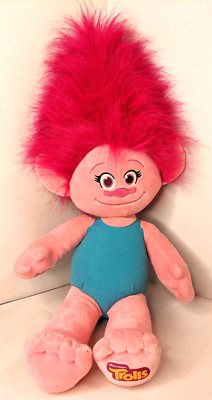 Build-A-Bear Trolls Princess Poppy B-A-B DreamWorks 23  Plush Doll Stuffed Pink