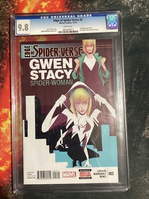 EDGE OF SPIDER-VERSE #2 (2014) - CGC 9.8 NM/M 1st App of SPIDER-GWEN Old Slab