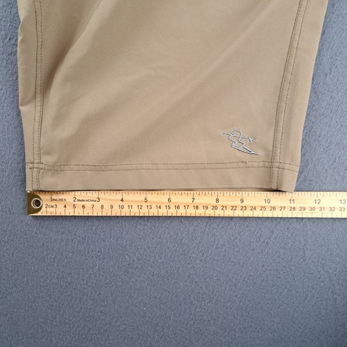 Da Hui Men's Boardshorts Size 34 Drawstring Tan Beige Hybrid Performance - Picture 17 of 17