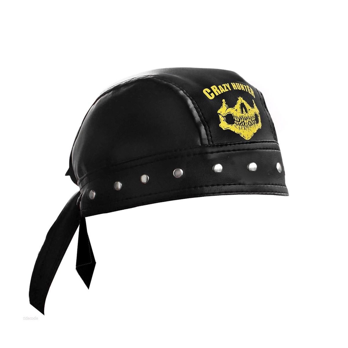 Cycling Skull Steampunk Motorcycle Bandana Head Wrap Leather