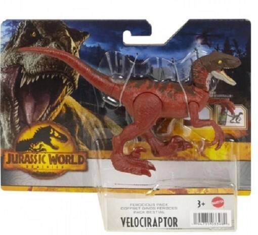 Velociraptor - Dinosaur Jurassic World Dominion Dinosaurier Figur Mattel Neu-image