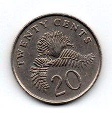 Singapur 1989, Powder-Puff, Wedel Callandria Surinamensis, 20 Cent