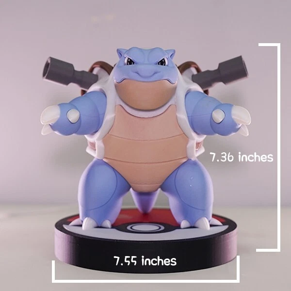 Blastoise Spray Humidifier Double Tube 3D Printed Figure, Cool Decor, Desk Decor - Image 2 of 4