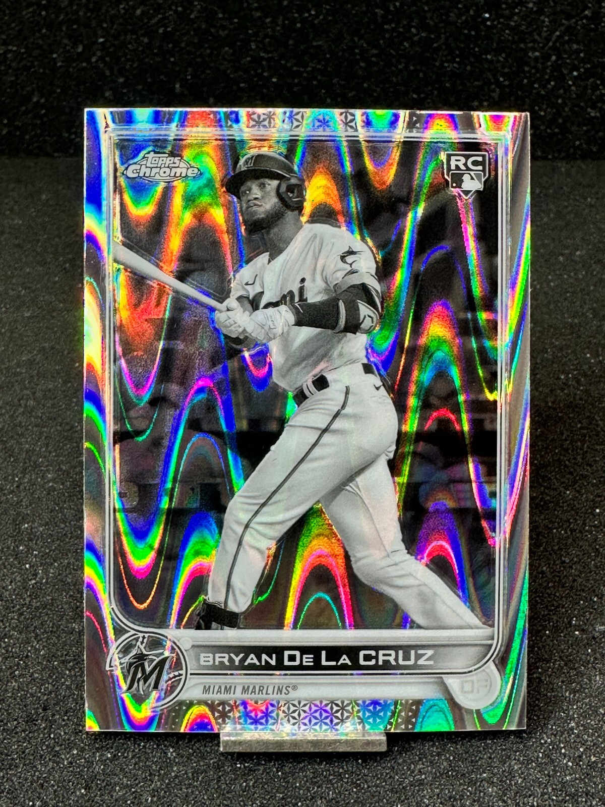 2022 Topps Chrome Sonic BRYAN DE LA CRUZ RC #216 Black & White RayWave