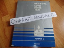 1989 Mitsubishi Sigma V-6 Electrical Service Manual Oem 1989 Mitsubishi Sigma V-6 Electrical Service Manual Oem
