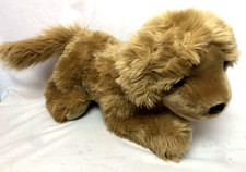 FAO Schwarz Golden Retriever Dog 18 Inch Plush Stuffed Animal Large Floppy