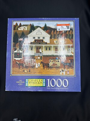 Vintage VERSIEGELT UNGEÖFFNET MB Charles Wysocki Puzzle Sammlerstück USA