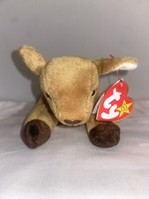 Ty Beanie Baby – Whisper the Deer – WITH ERRORS – 1997/1998- Rare! Retired Mint
