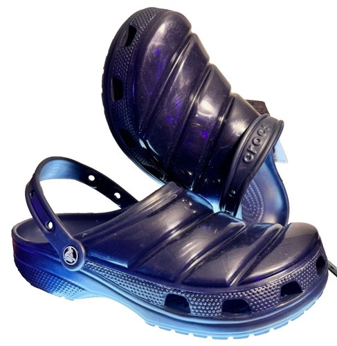 Dior AQUA MULE DO DENUM TEARS Mules Sandals 3SA131ZWZ Fabric Navy