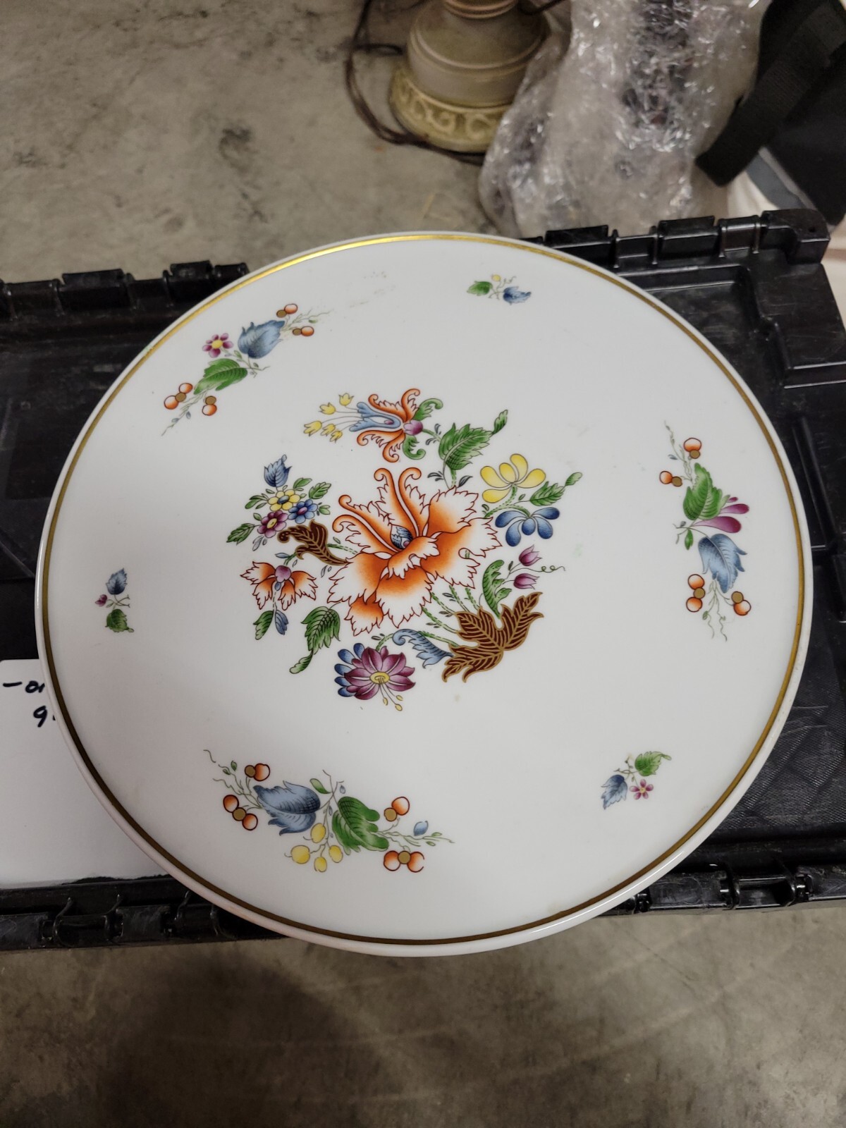 Richard Ginori Gold Gilt Floral Decorative Cake Stand