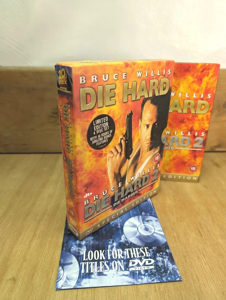DIE HARD / DIE HARD 2 - SPECIAL EDITION 4 DVD Box Set Bruce Willis Action Movies - Image 2 of 4