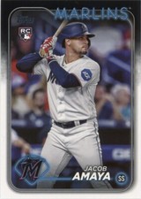 2024 Topps #144 Jacob Amaya Miami Marlins Baseball Card