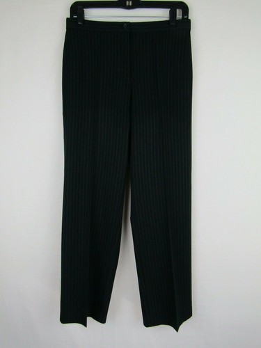 Black Pinstriped Dress Pants sz 6P 