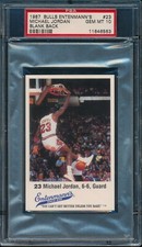 PSA 10 MICHAEL JORDAN 1987 Bulls Entenmann's #23 Blank Back ULTRA RARE GEM MINT