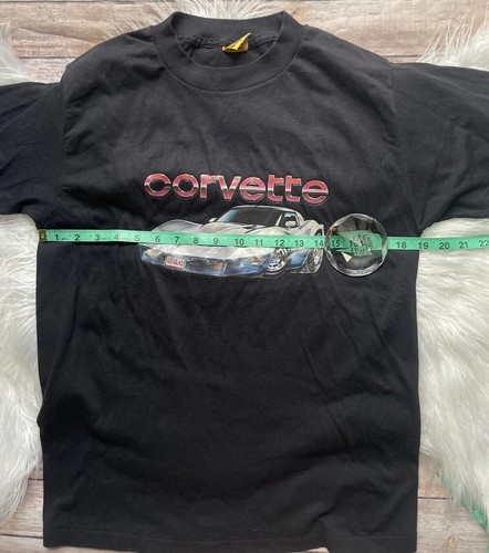Camisa Chevrolet Corvette vintage de una sola puntada talla grande calcomanía Roach 81 - Imagen 4 de 8