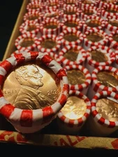 2025 D Lincoln Shield Cent Penny BU -1 Sealed Roll~Custom American Flag Box~  🦅