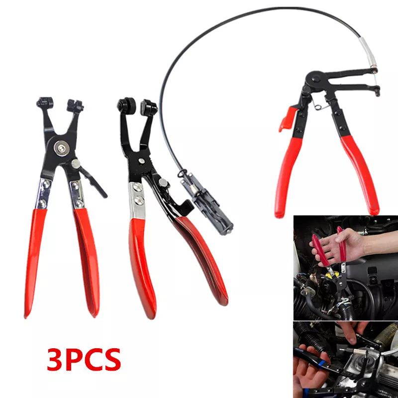 Hose clip removal tool outlet