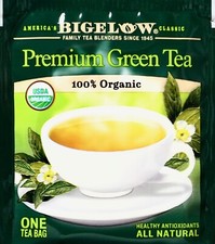 Bigelow Premium Chinese Green Tea 100 USDA Organic, Individually Wrapped