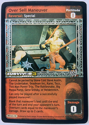 WWE Raw Deal: Over Sell Maneuver (SS3, Foil)