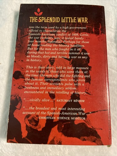 The Splendid Little War Frank Freidel, Dell 1962 Spanish-American War Vintage PB - Picture 2 of 4