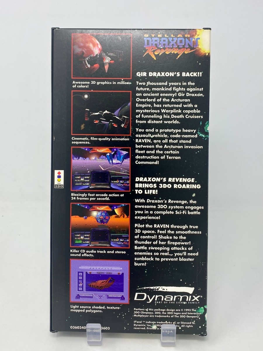 Stellar 7: Draxon's Revenge (3DO, 1993) Complete in Long Box