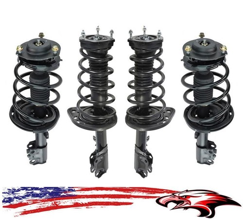 Complete Front & Rear Shock And Strut Kit For 2006-2011 Toyota Avalon & Camry - Gloss Black, Top-liftsupports