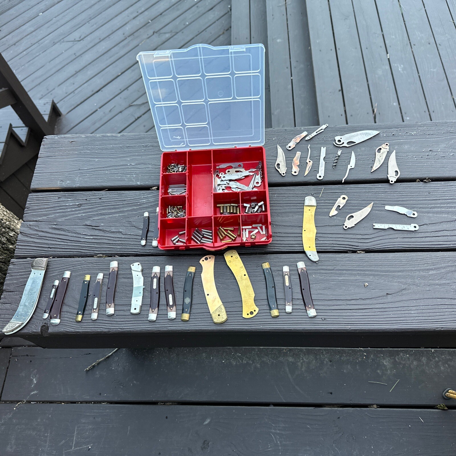 Vintage Lot (200) Schrade Walden Old Timer Replacement Parts Blades Etc