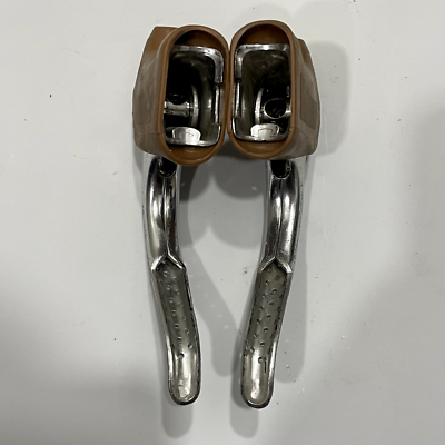 Paire Leviers Route Années 70 Neufs Leviers De Frein Shimano Dura Ace 1ère Génération - Paire Gauche/droite, Alu Argenté | Neufs Leviers Frein Shimano Dura Ace Vintage